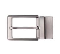 Wedhapy Alloy Reversible Belt Buckle Replacement - Single Prong Rectangular Pin Belt Buckle - Fits 1.3-1.34 inch Wide Belts Centimeter belt buckle rotary pin buckle head tail clip buckle alloy