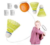Wedhapy Badminton Rebound Trainer Badminton Trainer 3PCS Glowing Self-Exercise Badminton Single Training Kit Adjustable Badminton Trainer with Elastic Cords for Kids Adult Type 1