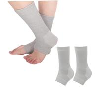 Wedhapy Bamboo Compression Socks Anti Fatigue Sleeping Foot Sleeves Pain Relief Ankle Support 2 Pairs Foot Sleeves for Sleeping Compress Bamboo Foot Sleeves Anti Fatigue Foot Sleeves Ankle Support