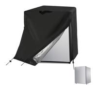Wedhapy Beverage Refrigerators Fridge Cover, Refrigerator Cover, Fridge Wrap, 210D Waterproof&Dustproof for Protecting Upright Freezers/Beverage Refrigerator Black, 20" W x 20" D x 21" H