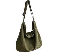 Wedhapy Canvas Bags Canvas Messenger Bag Large Capacity Crossbody Bag Zipper Handbags with Adjustable Shoulder Strap Shoulder Casual Tote for Women and Men