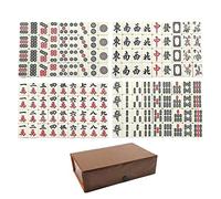 Wedhapy chinese mahjong Mahjong Set Chinese Mah Jong Game 149PCS/ Set Travel Mini Mahjong Set for Kids Families Adults