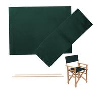 Wedhapy Directors Chair Covers, Canvas Fabric, Green, Complete Replacement Set, Perfect Size, Sturdy Construction, Ideal for Director, Makeup, Home, Picnic, Fishing Chairs
