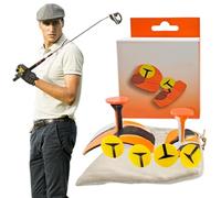 Wedhapy Golf Grip Tape 1 Set Golf Grips Anti Slip Silicone Golf Grip Training Aid Easy to Use Golf Grip Trainer Portable Golf Alignment Stick for Golf Gloves