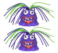 Wedhapy Hair Pulling Fidget Toys Fatigue Toys Stress Relief Stress Relief Toys Screaming Monster Toy 2pcs Hair Pulling Stress Relief 6 Sounds Scream Toys For Adults Kids Cute Cartoon Funny Scream Toy