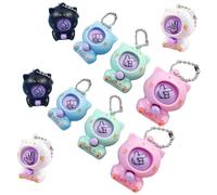 Wedhapy Kawaii Keychain 10Pcs Keychain, Guessing Boxing Cute Keychains Rock Paper Scissors Toy Bag Charm Candy Pendant Jewelry Keyring for Car Key Handbags Tote Purse