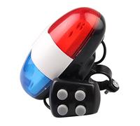 Wedhapy LED Bike Lights Electronic LED Bike Light Cycling Horn Bicycle Electronic Horn Tail Lamp Electronic Bike Light with 4 Tones Loud Police Siren Bicycle Trumpet Cycling Horn Bell Light