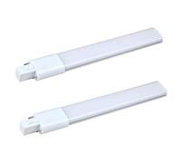 Wedhapy LED Pl Light 12w Aluminium Plug in 2 Pin G23 Lamp Tube Ac 85-265v 6000k Cool White 2PCS G23 LED Fluorescent Tube
