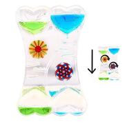 Wedhapy Liquid Sensory Timer Colourful Oil Timer Sensory Toy Clear Liquid Hourglass Liquid Motion Timer liquid sensory toys for Relaxation Anxiety 5.51x3.54x1.18 Inch