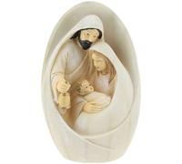 Wedhapy Nativity Statue 4in Realistic Nativity Figurine Decorative Holy Family Statue Resin Detailed Nativity Scene Figurine for Christmas Christian Nativity Scene Figurine