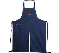 Wedhapy Pottery Apron Split Leg Artist Apron Denim Apron with Adjustable Neck Strap and Pocket Sweat Absorption and Breathable Apron Dirty Resistant Ceramics Apron for Women Men DIY Ceramic Sculpture
