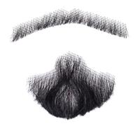 Wedhapy Realistic Beard Fake Beard Human Hair Realistic Beard Fake Mustache Invisible Fake Facial Hair Costume Beard Lace Beard for Halloween Cosplay Costume Style 3