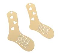 Wedhapy Sock Blockers for Knitting Sock Blockers Adjustable Size Knitting Socks Wood Knitted Sock Stretchers Funny DIY Knitting Model 1pair Love Style