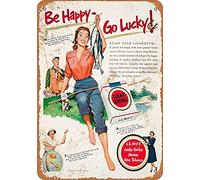 WEDIN 20x30 cm Tin Sign 1951 Lucky Strike Cigarettes Vintage Look Metal Sign 8x12 Inches Wall Decor