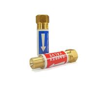 WEDIOU Oxygen Acetylene Flashback Arrestors Set, Regulator End, Standard "B" 9/16-18UNF Threads, Safe and Efficient Protection.