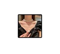 Wedity Retro Pearl Necklace Round Multiple Strand Faux Pearls Choker Necklaces Brides Jewelry for Women and Girls