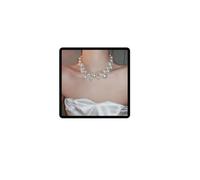Wedity Vintage elegant Adjustable pearl necklace light luxury high-end collarbone chain temperament versatile wedding accessories For Women