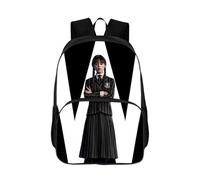 Wednes-Day Season 2 Merch Backpack W-ednesday School Bag Anime Printed Bookbag Backpack for School Boys Girls Fans A16