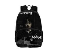 Wednes-Day Season 2 Merch Backpack W-ednesday School Bag Anime Printed Bookbag Backpack for School Boys Girls Fans A09