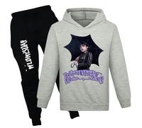 Wednes-Day Season 2 Tracksuit Kids 2PC Hoodie and Sweatpants Set Long Sleeve Sweatshirts+Sweatpants Autumn Winter Set for Boys Girls Fans