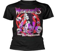 Wednesday 13 Only One Mens T-Shirt Fit Casual Graphic Short Sleeve Tops Black L