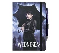 Grupo Erik A5 Notebook & Pen Set - Wednesday Addams Gifts | Projector Pen, Lined Journal Note Book, Lined Notebook A5 Sketchbook | Wednesday Gifts Under 15 Pounds