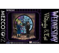 Wednesday Adams and Enid Sinclair action figure set by Mezco (9.5cms)