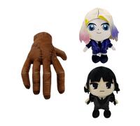 Wednesday Addams Enid Sinclair Cartoon Plush Doll Wolf Girl Stuffed Toy 25cm
