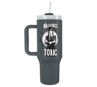 Pyramid International Tumbler Wednesday Addams - 40oz/1200ml, Double-Wall, Straw & Lid, BPA-Free