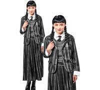 Wednesday Addams Nevermore School Uniform Licensed Fancy Dress Halloween