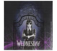 Wednesday Addams™ Paper Napkins - Pack of 20, 3-Ply 33 × 33 cm Disposable Party Table Napkins with Gothic Theme, Perfect for Halloween & Themed Celebrations