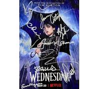 Wednesday Cast Autographed Signed A4 Photo Print