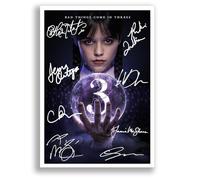 Wednesday Cast Signed Autograph A4 Poster Photo Print TV Show Series Framed Memorabilia Gift The Addams Family (Season 3 A4 poster Only)