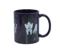 Wednesday Ceramic Mug 340ml | Gothic Coffee & Tea Cup for Hot & Cold Drinks | Durable, Microwave & Dishwasher Safe | Spooky & Aesthetic Gift for Fans | Purple Design
