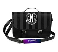 Wednesday Cross Body Bag for Girls Teens, Satchel Shoulder Handbag with Adjustable Strap Travel Shopping, Gothic Gifts for Her