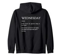 Wednesday Definition - Funny Sarcastic Explanation Zip Hoodie