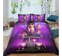 Wednesday Duvet Cover Set, 3D Printed Addams Bedding Quilt Set, Soft Microfiber Easy Care Bedding Set, Suitable For Girls Or Children's Comforter Cover Set Double(200x200cm)