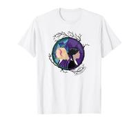 Wednesday Enid Stained Glass Spider Web Silhouettes Box Up T-Shirt