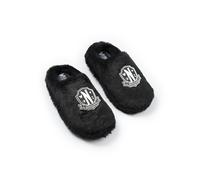 Wednesday Girls Black Logo Mule Slippers - 4 UK Child