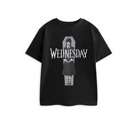 Wednesday Girls Black Polka Dot Short Sleeved T-Shirt - 13-14 Years