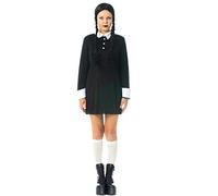 Wednesday Gothic School Girl Dress medium 10-12