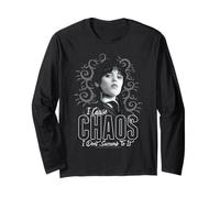 Wednesday I Cause Chaos I Don't Succumb To It Portrait Long Sleeve T-Shirt
