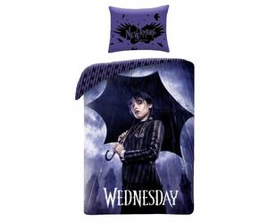 Wednesday Mercoledi Addams Rain Bedding Set Duvet Cover 140x200cm Cotton