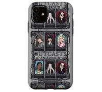 Wednesday Nevermore Academy Outcasts And Proud Collage Case for iPhone 11