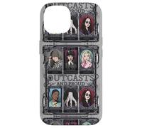 Wednesday Nevermore Academy Outcasts And Proud Collage Case for iPhone 14