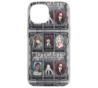 Wednesday Nevermore Academy Outcasts And Proud Collage Case for iPhone 15