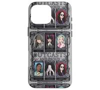 Wednesday Nevermore Academy Outcasts And Proud Collage Case for iPhone 16 Pro Max
