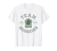 Wednesday Nevermore Academy Team Gorgons Collegiate T-Shirt, Men, White, XX-Large