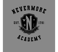 Wednesday Nevermore Academy Unisex T-Shirt - Grey - M