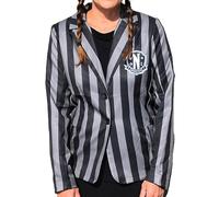 Wednesday Nevermore Girls Cosplay Blazer, Black, M